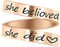 LucBuy Edelstahl Keep Eng Gravierte Inspirierende Geschenke Verstellbare Ringe Schmuck für Männer Frauen Teenager (She Believed She Could so She Did - Roségold)