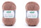 2-er Pack Hot Socks Pearl uni, 2 x 50 g 4 fädiges Sockengarn mit Kaschmir, hochwertig u. weich, (06 camel)