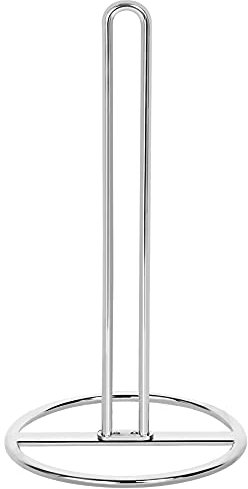 Küchenrollenhalter Stehend, OBODING, Küchenpapierhalter für Standard und große Rollen, für Küche und Esstisch Arbeitsplatte (Silber)