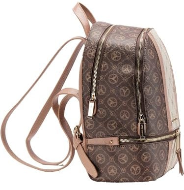 Carlo Colucci Rucksack mit Logoprint Braun OS