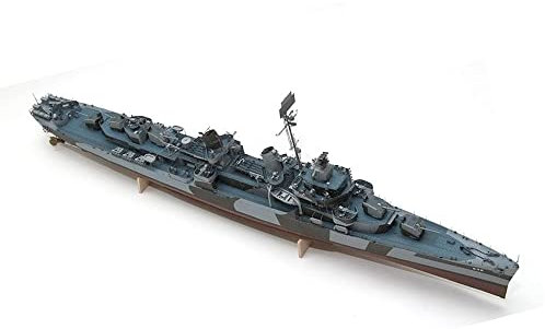 Lllunimon 1/200 USS Herman Destroyer Ship Model Kit, DIY Handcraft Paper Boat Model Toy Puzzles Military Fan Collection