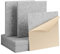 Rdutuok 12 Pack Self-Adhesive High Density Sound Proof Panels,30 x 30 x1 cm Beveled Edge Tiles Sound Proof Padding for Recording Room,Offices,Home and Wall Decoration Silver Gray