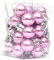 SEWACC 24st Weihnachtsbaum Hängen Weihnachtskugeln Als Ornamente Mini Weihnachten Kugeln Weihnachtskugeln Christbaumkugel Weihnachtliche Innendekoration Miniatur Hängend Glas Mädchen Rosa