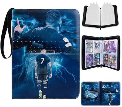 Egmelos 50 Seiten Sammelkarten Album Fussball, Sammelalbum für Fußball Karten, 400 Trainer Sammelkartenalben, Karten Halter für Fußball Basketball