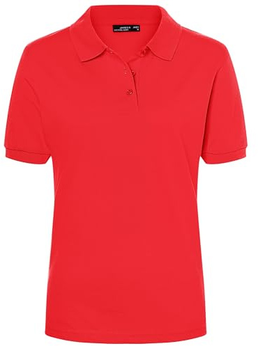 James & Nicholson Damenpolo Classic - Piqué-Poloshirt mit gestrickten Bündchen