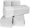 8000 Blatt Papierhandtücher ZEFIR Falthandtücher Papierhandtuchspender Premium, extra weiche Zickzack, V/ZZ-Falz, 2lagig 25 x 21 cm ZZ-Falz weiß, Cellulose!!!