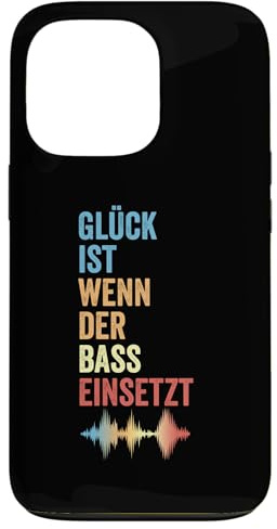 Musiker Glück Ist Wenn Der Bass Musik Ermöglicht Hülle für iPhone 13 Pro