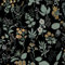 Fiula Papel Pintado Autoadhesivo 41CM x 3M Diseño Floral Para Muebles Hojas Vintage Papel Pintado Para Muebles Para Sala De Estar Negro Verde Amarillo Resistente Al Agua Para Dormitorio