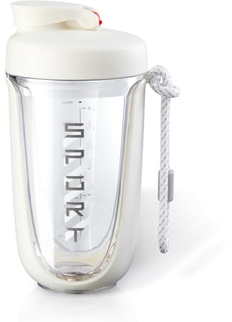 boieioe Shaker Blender – Bouteille shaker jusqu'à 591 ml | Tasse shaker en plastique anti-fuite | Le shaker parfait pour la salle de sport, le shaker de protéines et la bouteille de pré-entraînement |