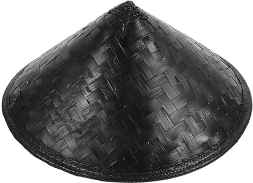 TOVINANNA Hut Japanischer Hut Handgemachte Ritter für Garten Angeln Landwirtschaft, Schwarz, Einheitsgröße