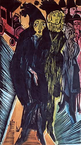 IPLUPJDY Leinwand Poster Wandbilder Kunst Gemälde WandgemäLde Blumen in einer Vase von Ernst Ludwig Kirchner für Wanddekoration60x90cm