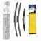 HODEE 3 Wipers 26+16+12 Colour Front Rear Wiper Blades Replacement for Vauxhall Opel Corsa H Hatchback MK IV MK4 2015 2016 2017 2018 2019,Back Windshield (Window)&Washer Tablets