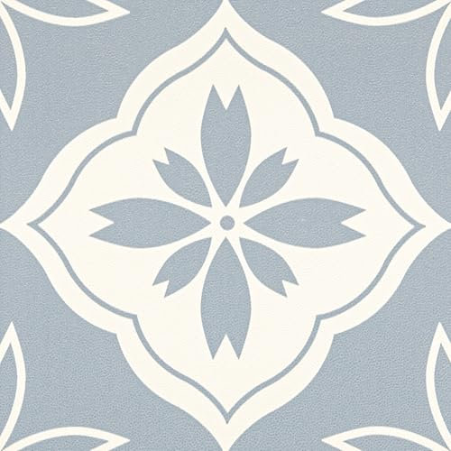 Elffloor Peel and Stick Floor Tiles Self Adhesive, Vinyl Flooring for Bathroom Kitchen Living Room, Waterproof PVC Stick on Floor Tiles Easy to Use 20x20cm 10pcs 1mm
