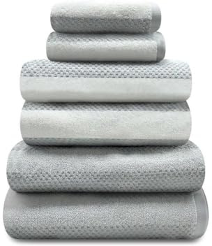 GC GAVENO CAVAILIA Large Bath Sheet Towels 2 Pack - 100% Egyptian Cotton Bathroom Towel Set - Highly Water Absorbent & Quick Dry Extra Large Bath Towel - Easycare & Durable - Grey