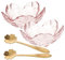 TOVINANNA 2 Ensembles bol d'huile de massage cuvette wc cuvettes wc tasses à mesurer bol de soin cuillères sirop petits bols bol d'huile essentielle bols d'huile de massage Un verre rose
