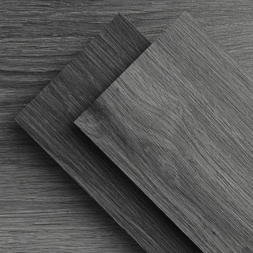 ATOPOSE Vinyl Floor Planks Self Adhesive,Laminate Flooring 18pcs-6×36 with Wood Effect,Two-Tone Slate Grey,Waterproof and Easy DIY Installation for Bedroom Living Room Kitchen