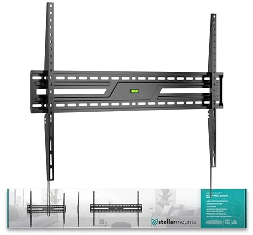 Ultradünne TV-Wandhalterung für TCL QM6K QD‑Mini LED 4K Smart mit Google 98QM6K 98 Zoll Fernseher – 3 cm niedriges Profil, Industriequalität, 75 kg, einfache Installation