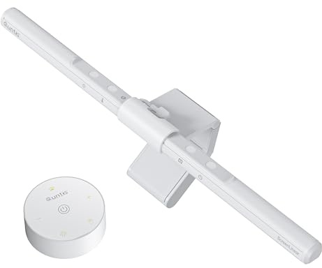 Quntis Lampe Écran Pc Télécommande Focus Double Rélglage 41cm Blanc
