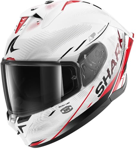 SHARK, Integraler Motorradhelm SKWAL CUP SPEED-TECH White Red Black WRK, M