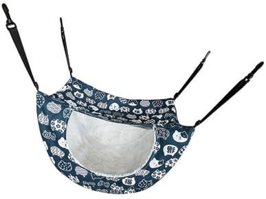 Ijksbehjf Hamaca Catss con cuerda ajustable fuerte de fácil instalación para jaulas, ventanas, gatos, árboles, cómoda cama para mascotas, gatos y mascotas