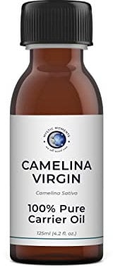 Mystic Moments | Camelina Virgin Carrier Oil 125 ml - reines & natürliches Öl perfekt für Haare, Gesicht, Nägel, Aromatherapie, Massage und Ölverdünnung Veganer GVO frei