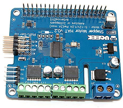DollaTek Raspberry Pi 3 Motor Paso a Paso Hat Placa de expansión de la robusteza de la función Completa para la Frambuesa Pi 3, Pi 2, B +, Cero
