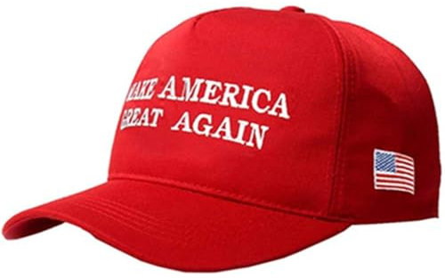 MAGA Hat Make America Great Again Donald Trump Slogan mit USA-Flagge Kappe verstellbar 2024 Keep America Great Baseballmütze (rot), rot, M/L