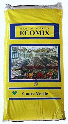 VIALCA TERRICCIO Universale ECOMIX Ideale per Il rinvaso di Piante da Fiore (45 LT)