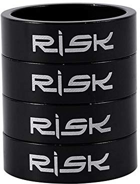 Bike Headset Spacer,4pcs Aluminium Alloy Bike Spacers Stem Riser ycle Fork Washers Headset Spacers For Mountain Bike Road Bike