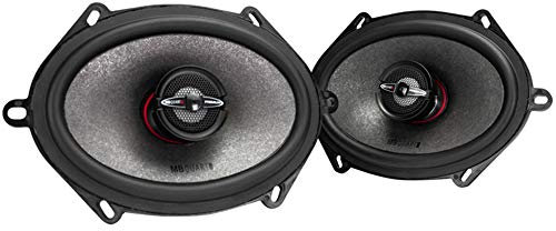 MB Quart PK1-168 Premium Car Speakers (Black, Pair) – 5x7-6x8 Inch Coaxial Speaker System, 220 Watt, 2-Way Car Audio, 4 OHMS (Grills Not Included)
