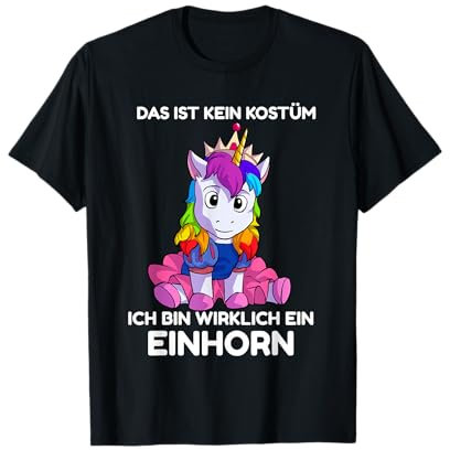 Einhorn Kostüm Kinder Mädchen Fasching Verkleidung T-Shirt