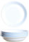 idea-station Gastro assiette plastique 6 x 21 cm - blanc - assiette enfant - assiette creuse - vaisselle camping