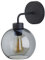 Licht-Erlebnisse Wandlampe Glas Kugel Schirm Schwarz Graphit Modern dekorativ KANZENE Wandleuchte Wohnzimmer Flur