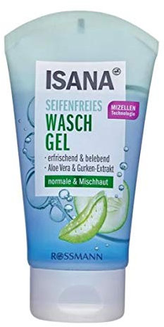 Seifenfreies Waschgel - Mit Aloe Vera und Gurken-Extrakt - Erfrischend und Belebend -Für normale und Mischhaut - 150 ml