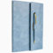 Blue A5 Journals for women & Men | Notebook and pen set | Journal | Notebooks for women | Faux Leather | Notebook and pen gift sets | Leather bound notebook |Premium lined pages