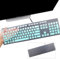 i-Tensodo Tastatur-Abdeckung für Dell KM636 und KB216 kabellose Tastatur, Optiplex 5250/3050/3240/5460/7450/7050, Inspiron AIO 3475/3670/3477 All-in-One Desktop, Mintgrün + Transparent, 2 Stück