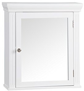 Teamson Home Badezimmer Hölzerner Verspiegelter Medizinschrank Weiß 6544