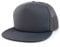 Armycrew Oversized XXL 5 Panel Flat Bill Foam Trucker Mesh Back Baseball Cap, anthrazit, XX-Large