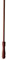 TENDAGGIMANIA ® Barre d'essourage - Barre de tirage pour Rideaux et Draperies - 125 cm - Bois - Couleur: Cerisier