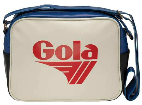 Gola Unisex-Erwachsene Redford Umhängetasche, Off White/Deep Red/Black