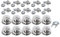 New Marine Lot de 10 têtes TENAX grandes + 10 vis filetées TENAX M5 x 10 + 1 clé TENAX