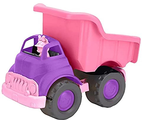 Green Toys Disney Baby Exklusiver Minnie Mouse Muldenkipper – Pretend Play, Motorik, Kinderspielzeugfahrzeug Ohne BPA, Phthalate, PVC Spülmaschinenfest, recycelter Kunststoff