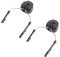 Headset Rail Adapter Set für Peltor Comtac Comtac (Schwarz) 1 Paar Helm Arc Rail Adapter (Schwarz)