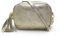 ELIOX Sac femme en cuir véritable fabriqué en Italie, petit sac à bandoulière élégant mode sac à bandoulière véritable cuir, or, Taille unique