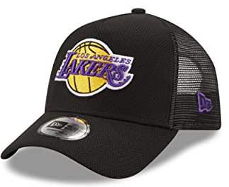 New Era Los Angeles Lakers Cap NBA Basecap verstellbar Trucker Kappe Basketball schwarz - One-Size