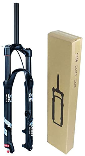 Fourches Air pour Vélo VTT 26 Pouces 27,5 29ER Déplacement 140mm, Amortisseur Ultraléger 1-1/8 Frein À Disque avec Ajustement Rebond pour Accessoires de Vélo