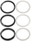 LOVIVER 24mm 29mm 30mm 6 Stücke Fahrrad Kassette Kurbelgarnitur Unterlegscheibe Schwungrad Unterlegscheibe Radfahren Teil Aluminiumlegierung Fahrrad Tretlager, 24MM