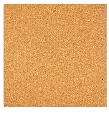 Korkplatten Selbstklebende Quadrate, 30 x 30cm Wandkorkplatten mit Starker Klebstoff, Hitzebeständig Korkmatte for DIY Modellbau Basteln Pinnwand Korkfliese (Color : 1pcs, Size : Thickness 6mm/0.23'