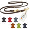 CopcoPet Hundeleine aus Fettleder 5m x 10mm Braun – 3-Fach verstellbar, geflochten – Mit Messingbeschlägen – Grifffest, robust – Umhängeleine für kleine Hunde, ideal für Spaziergang, Training