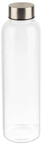 APS 66907 Gourde en verre transparent 6,5 x 6,5 cm Hauteur 23,5 cm Diamètre 6,5 cm 0,55 l